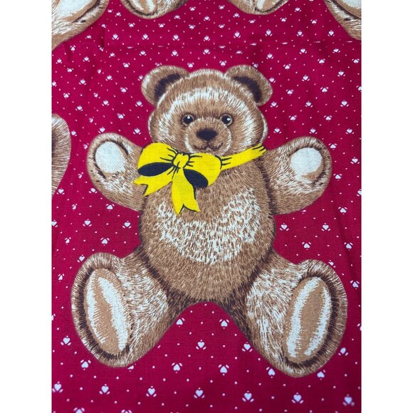 Vintage 1/2 yard x 44" Hallmark Teddy Bear Fabric - Picture 2 of 16